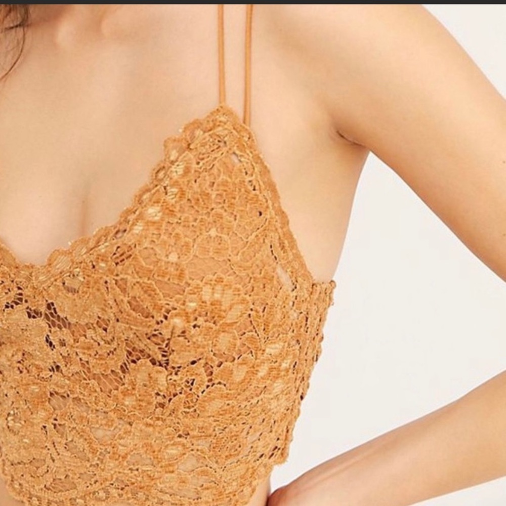 FREE PEOPLE INTIMATELY BRONZE CELINE BRALETTE - Picture 3 of 13